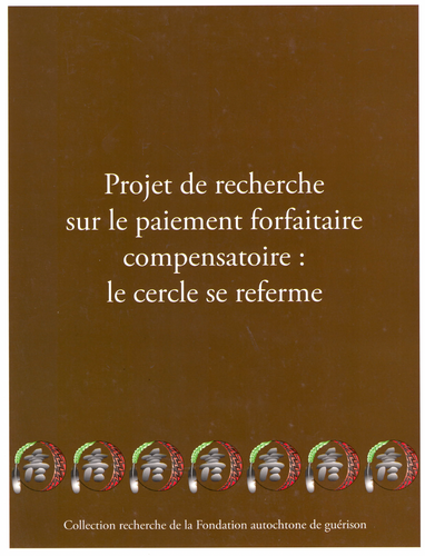 Projet de recherche sur le paiement forfaitaire compensatoire: le cercle se referme