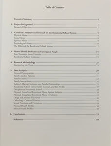 Mental Health Profiles for a Sample of British Columbia's Aboriginal Survivors of the Canadian Residential School System